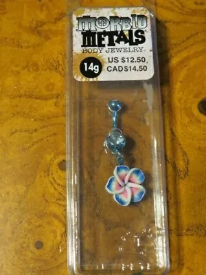 Morbid Metals Teal Pink Hawaiian Flower Body Jewelry  • $6