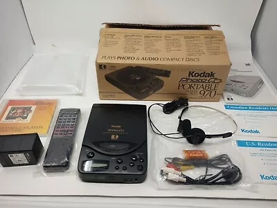 Vintage Kodak Photo CD Portable Player PCD-970 Complete Power On DOESN'T READ CD • $59.99