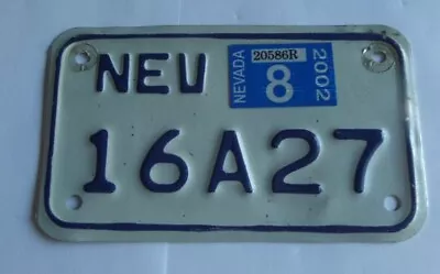 Vintage Nevada Motorcycle License Plate  16A27 • $11