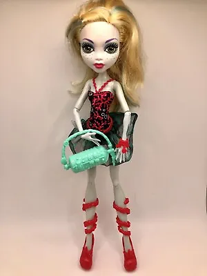 Monster High Doll Retired Beach Beasties Lagoona Blue Doll Swim Suit And Purse • $13