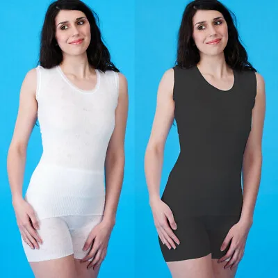 £6.49 • Buy Ladies Thermal Sleeveless Women Vest Top Underwear Medium Extra Large Size Soft
