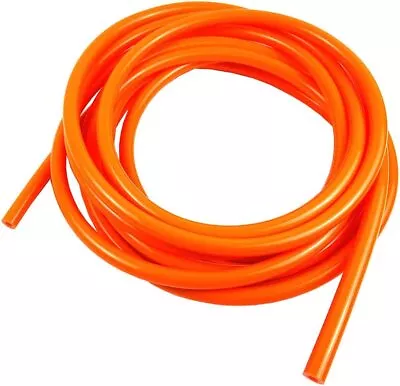 10ft Universal 6mm 1/4  Vacuum Hose Silicone Line Air Tube 3mm Thickness Orange • $10.99