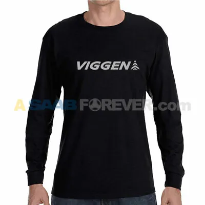 Saab 9-3 Viggen Long Sleeve T-shirt Black Unisex Adult Rare Dealer New Shirt • $24.29