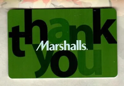 MARSHALLS Thank You ( 2009 ) Foil Gift Card ( $0 ) • $2.50