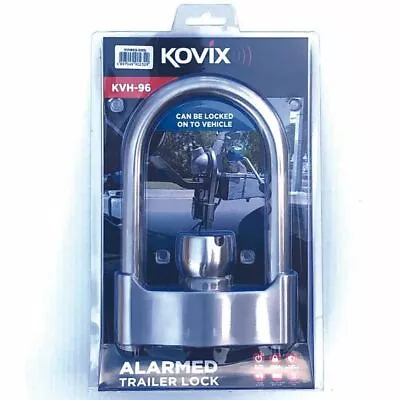 KOVIX Alarmed U Lock KVH-96 For Caravan Boat Camper Trailer RV ALKO Hitch • $209.95