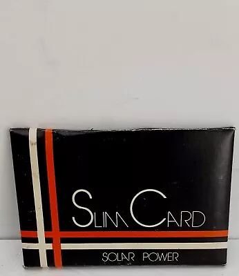 £5.75 • Buy Slim Card Ultra Mini Slim Credit Card Size Solar Power Pocket Small Calculator