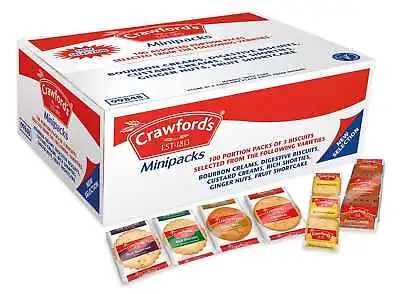 £32.10 • Buy Crawfords Assorted Mini Pack Biscuits - 1x100x3bis