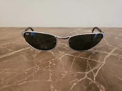 ~ Vintage Ray-Ban Sunglasses RB3142 Sport Metal Oval Rectangle Frame ~ • $33