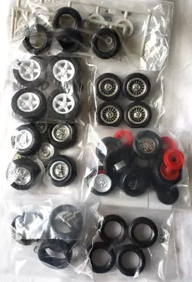 Assorted Sets Wheels & Tires 1/25-1/24 Scale Auto Model Parts (Assorted Styles) • $24.95