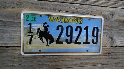 $2.99 • Buy Wyoming Passenger New Issue Font License Plate With Bucking Horse Wyoming Plate!