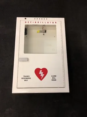 POTTER ROEMER Emergency Medical Defib Cabinet Steel Wall Mount White Type 1 • $79
