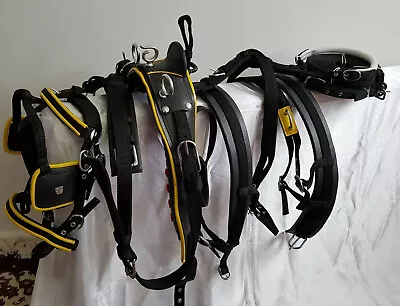 New Strong Webbing Horse Harness Two Tone For Single Horse Black/ Yellow  • £89.99