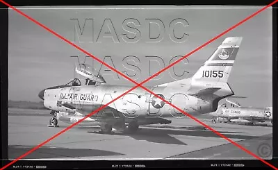 R14 ORIGINAL B&W 616 Aircraft Negative - F-86L Sabre Dog 52-10155 ILL ANG 1950s • $8.99