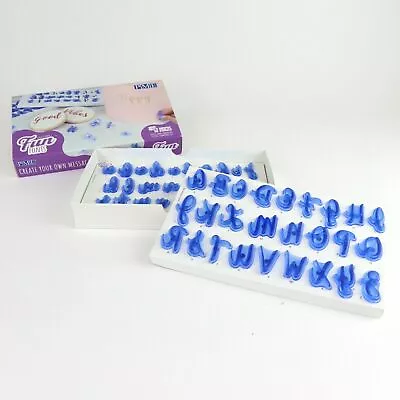 PME Fun Fonts Cake Stamp Set Upper Lower Case Letters 52 Pieces - PME-FF52 • £14