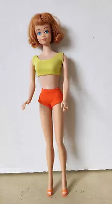 VTG 1960's Barbie Doll - MIDGE Titian Red Hair Original Two Piece Swimsuit VG • $50