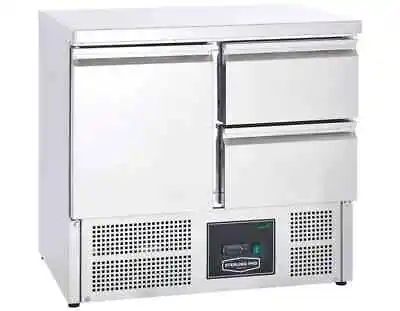 £949 • Buy Small Stainless Steel Gastronorm Preperation Counter Fridge With Drawers