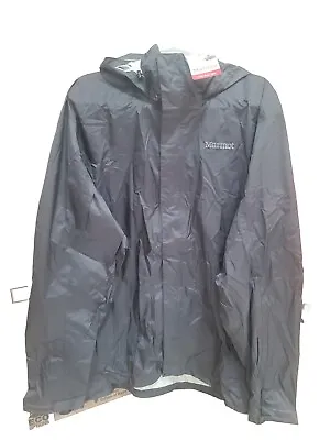 NWT Marmot Precip Slate Gray Rain Jacket *LOGOS* Men’s Size 3XL • $70