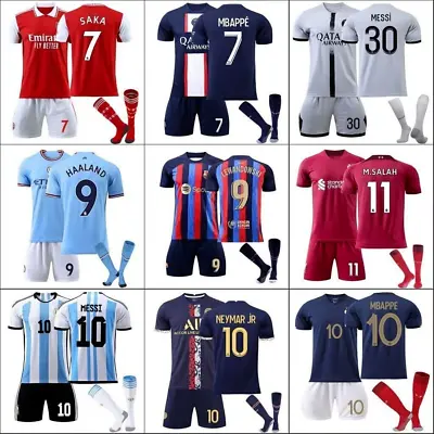 £21.96 • Buy 22/2023 Child Kid Adult Football Kit Boy Soccer Men Suit Sport Sock Short Shirt