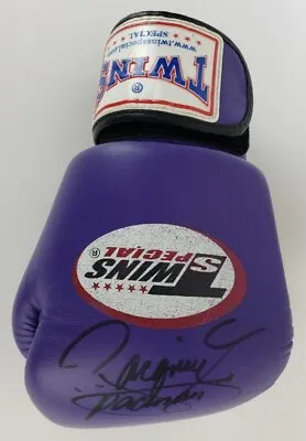 Manny Pacquiao  Pacman  Signed Purple Twins Special Boxing Glove (JSA COA) • $325