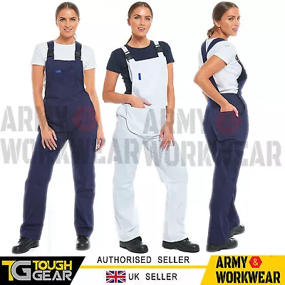 Ladies Womens Bib And Brace Painters Overalls Coveralls Dungarees Work Engineers • £19.99