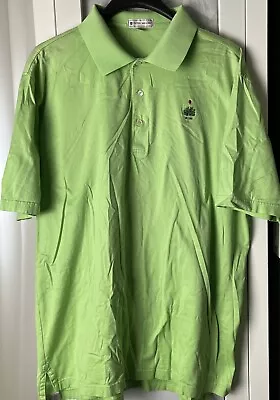 Peter Millar Men’s Size XL Lime Green 1896 Merion Golf Club Polo Shirt Cotton • $24.99