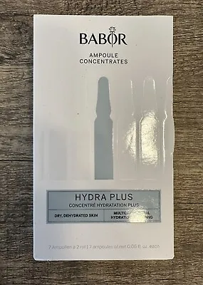 Babor Hydra Plus Ampoule Concentrates For Dry Dehydrated Skin 7 Ampoules NIB • $17.89
