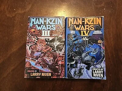 The Man-Kzin Wars Lot. Books 3 & 4 By Larry Niven Science Fiction Paperback  • $7.99