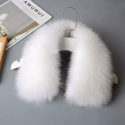 Genuine Real Fur Collar Womens Scarf Shawl Wrap Stole Warm Neck Warmer • $26.88