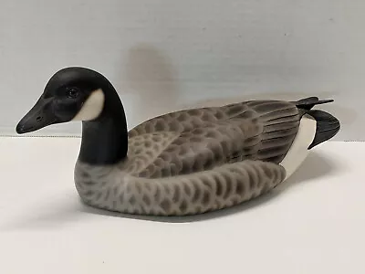 Hand Carved Wood Canada Goose Decoy 13  - Decoys By Fell Signed L Fell • $124.95