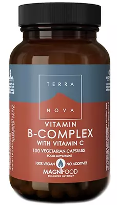 Terranova Magnifood B-Complex With Vitamin C - 100 Vegan Capsules • £17.99