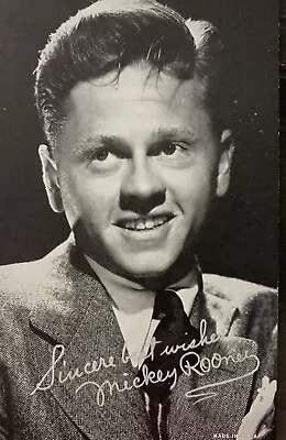 Legendary Film Star Exhibit/Vending Machine Card - Mickey Rooney • $5.55