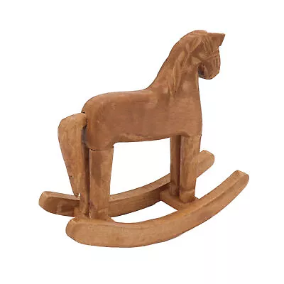 Rocking Horse Toy Wooden Rocking Horse Ornament Baby Riding Animal For Home • $22.68