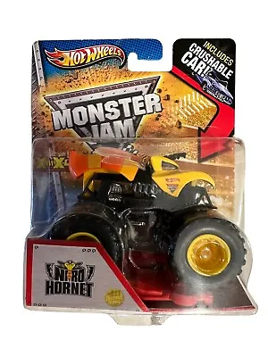 Nitro Hornet Monster Jam Hot Wheels 2012 With CRUSHABLE CAR New Sealed • $14.95