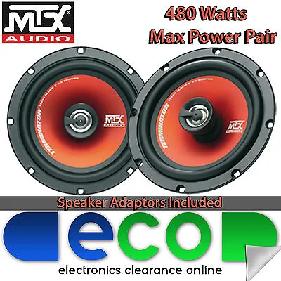 £44.99 • Buy Ford Focus 2011 On MK3 MTX 16cm 6.5 Inch 480 Watts 2 Way Rear Door Car Speakers