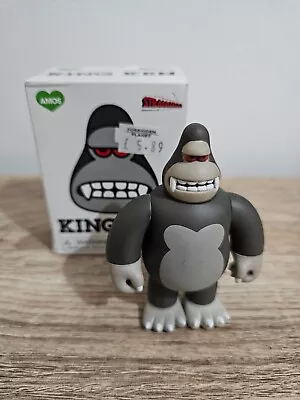 King Ken Grey By James Jarvis AMOS Toys Strangeco 3.5  Vinyl Mini Figure • £24.99