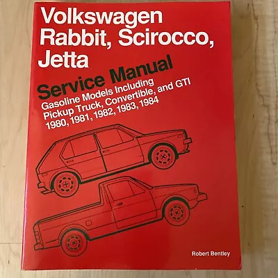 Volkswagen Rabbit/Scirocco/Jetta Service Manual Gasoline Models 1980-1984 • $55