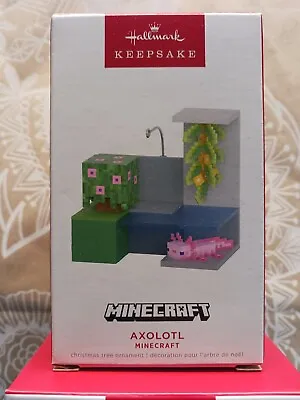 2022 Hallmark Keepsake Ornament  Minecraft  AXOLOTL  NIB  Free Shipping • $15.99