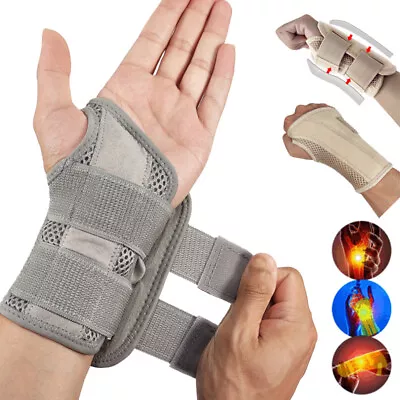 Wrist Hand Brace Support Carpal Tunnel Splint Arthritis Pain Relief Stabilizer • £18.79