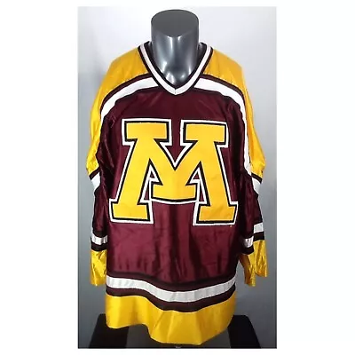 Vintage Minnesota Gophers WCHA Hockey Jersey (Mens Med) NCAA Koronis Sports • $60