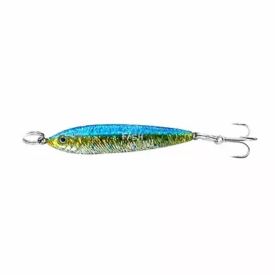 Blue Sardine Fish WOW!® 1oz Fishing Trolling Mega Metal Luna Bait Jig • $8.89