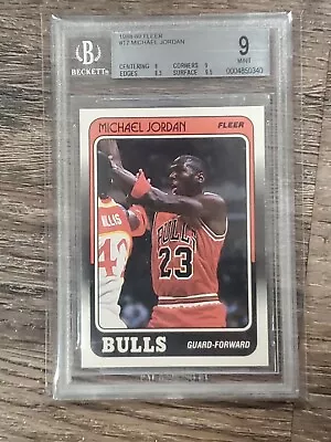 1988-89 Fleer #17 Michael Jordan Bgs 9 Mint • $299.99