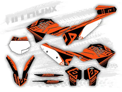 NitroMX Graphic Kit For KTM SX SXF 125 250 450 2007 2008 2009 2010 Motocross MX • $152.43