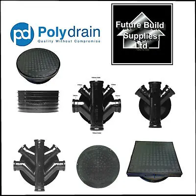 Underground 450mm 320mm 3 & 5 Way Chamber Bases 110mm Risers & Manhole Covers   • £19.12