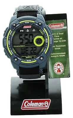 Coleman Men's 40673 Digital Dual Time Sport Watch Water Resistant New In Box • $25.99