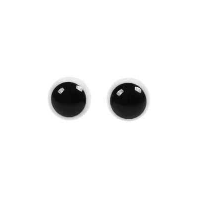 £4.96 • Buy 10X Black Glass Dome Eyes With Wire Loop Teddy Bear Doll Making Sewing Supplies