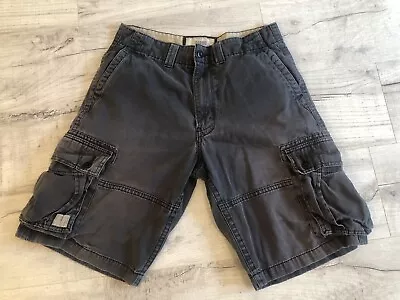 Mens Vtg Levis Navy Blue Faded Distressed Cargo Shorts 30 Inseam 11” • $14.99