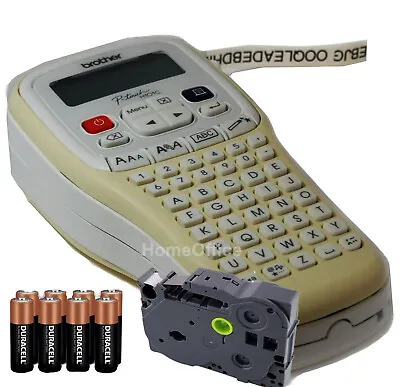 Brother Hand Held Label Maker Labelling Print Machine + Tape + Batteries H101C • £29.95