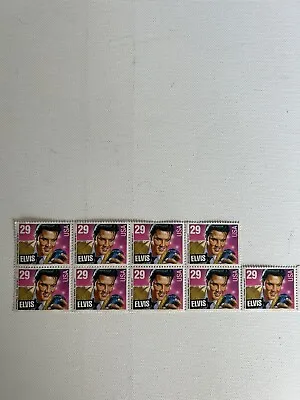 ELVIS PRESLEY   U.S. STAMP SHEET OF 9 From 1993 (29 CENT STAMPS) • $9.99