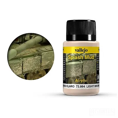 Vallejo Weathering Effects Mud Dirt Splash Oil Stains Model Diorama Paint 40ml • £9.20