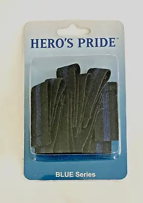 10 Black W-Blue Line Mourning Band Memorial Badge Shield Covers Police Rescue • $9